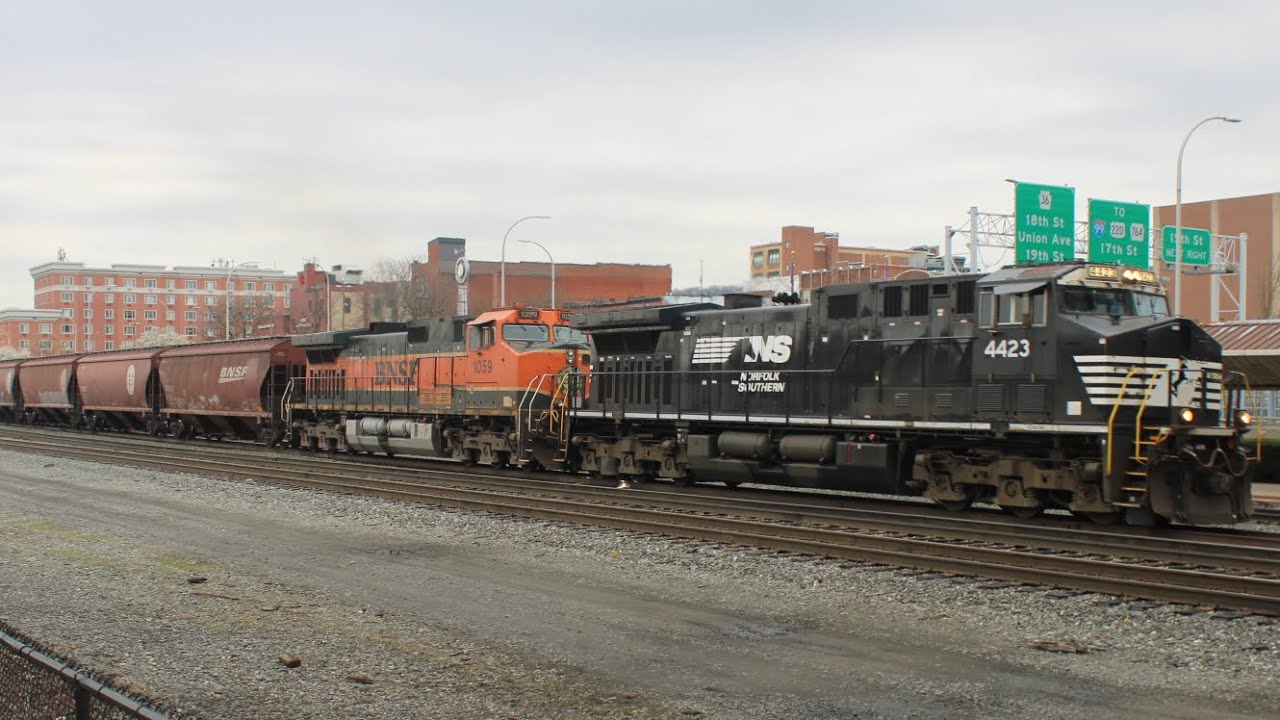 Railfanning 04/14/25 NS 269,12G bnsf engines on 48A Amtrak 42 HI10 with helpers