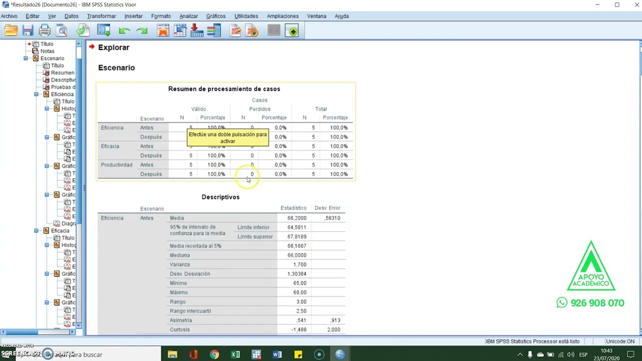 Prueba de Normalidad Kolmogorov-Smirnov y Shapiro-Wilks para tu tesis