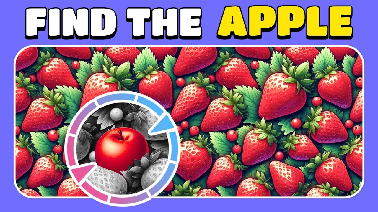 Find the HIDDEN Fruit 🍏🥑🍓 30 Easy, Medium and Hard Levels