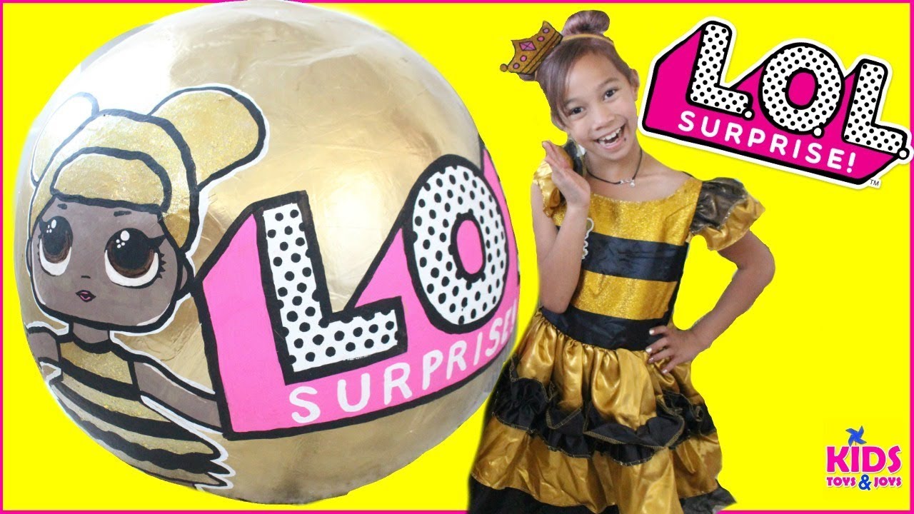 NEW LOL BIGGER SURPRISE BALL! L.O.L. SURPRISE DOLLS IN REAL LIFE Dress up Lol Squishy Pikmi Flips