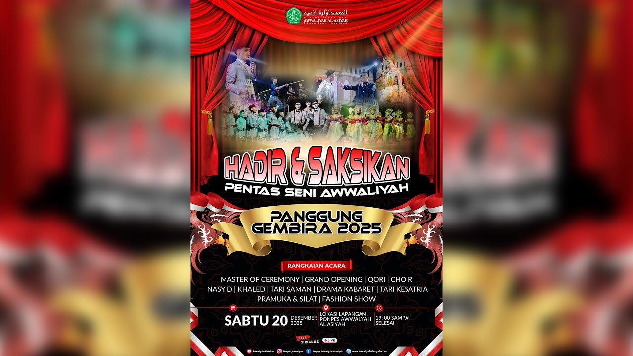 LIVE PENTAS SENI AWWALIYAH (PENA) 2025 | PONPES AWWALIYAH AL ASIYAH CIBINONG - BOGOR