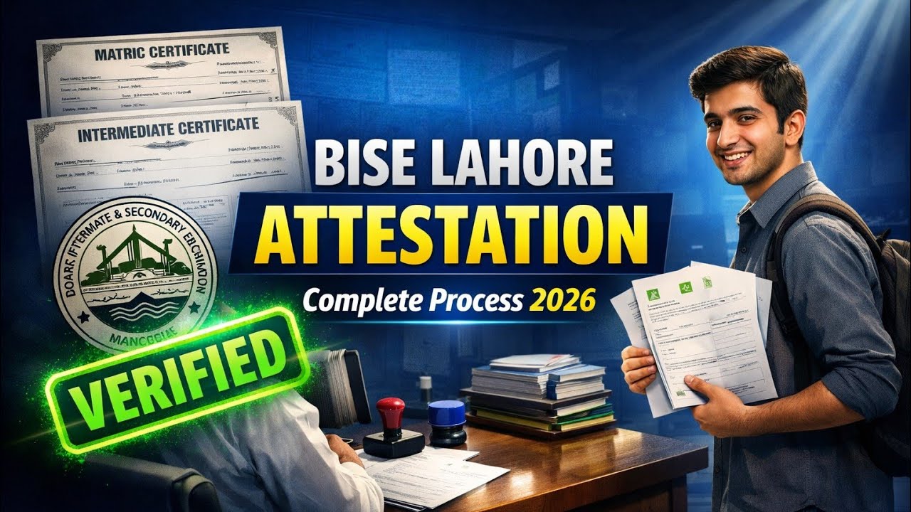 BISE Lahore Board IBCC Documents Attestation Process | Step-by-Step Guide