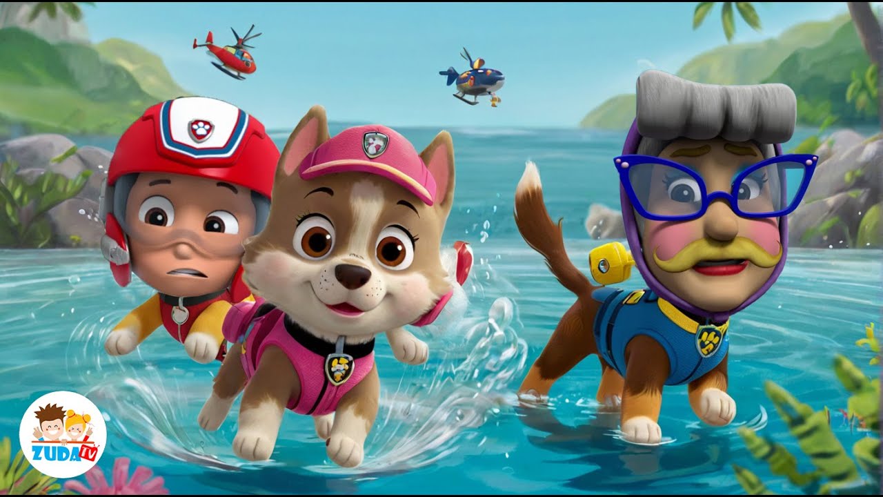 PAW PATROL FACE SWAP - Mighty Pups Episode 6