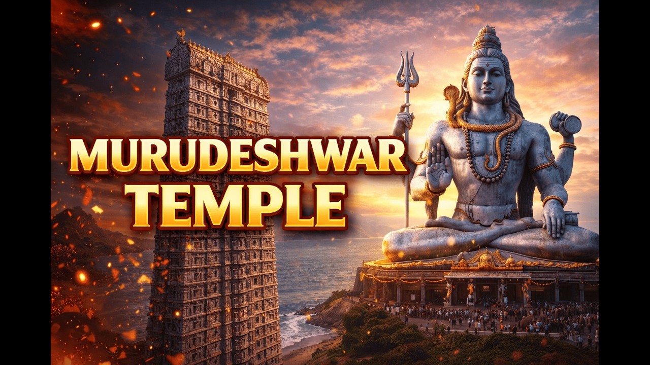 ముర్డేశ్వర్  భూమిపై నిలిచిన దైవకథ || Murudeshwar Temple మురుడేశ్వర ఆలయం: విశిష్టతలు, చరిత్ర, పురాణం