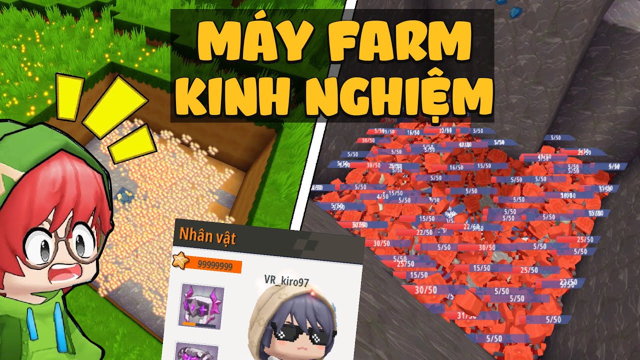 Hướng dẫn máy farm kinh nghiệm siêu dễ trong phiên bản băng tuyết Mini World