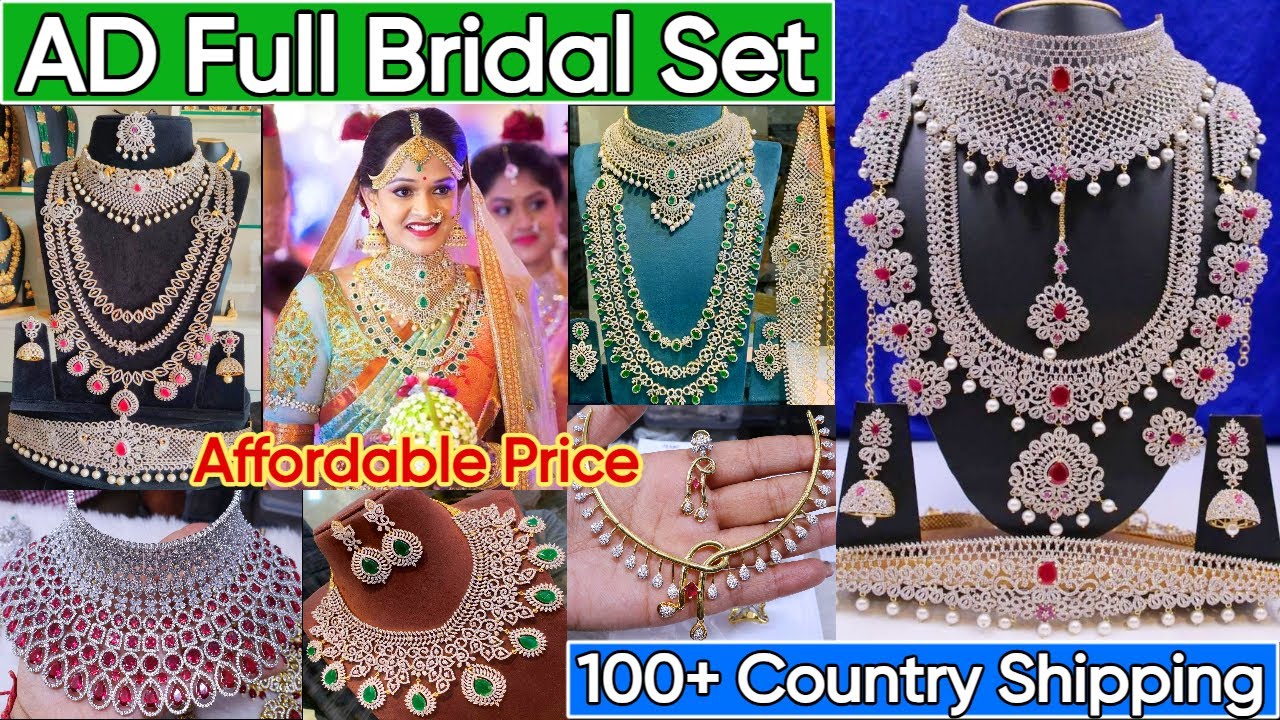 Exclusive Full Bridal AD Jewellery Collection 2025 | All South Indian Bridal AD Jewelry Accessories