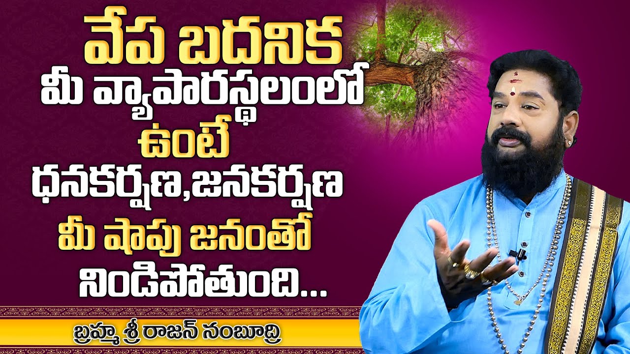 Vepa Chettu Badanika | Tree | Pooja | Vepa Chettu | Sri Rajan Nambudri | MY DETINY