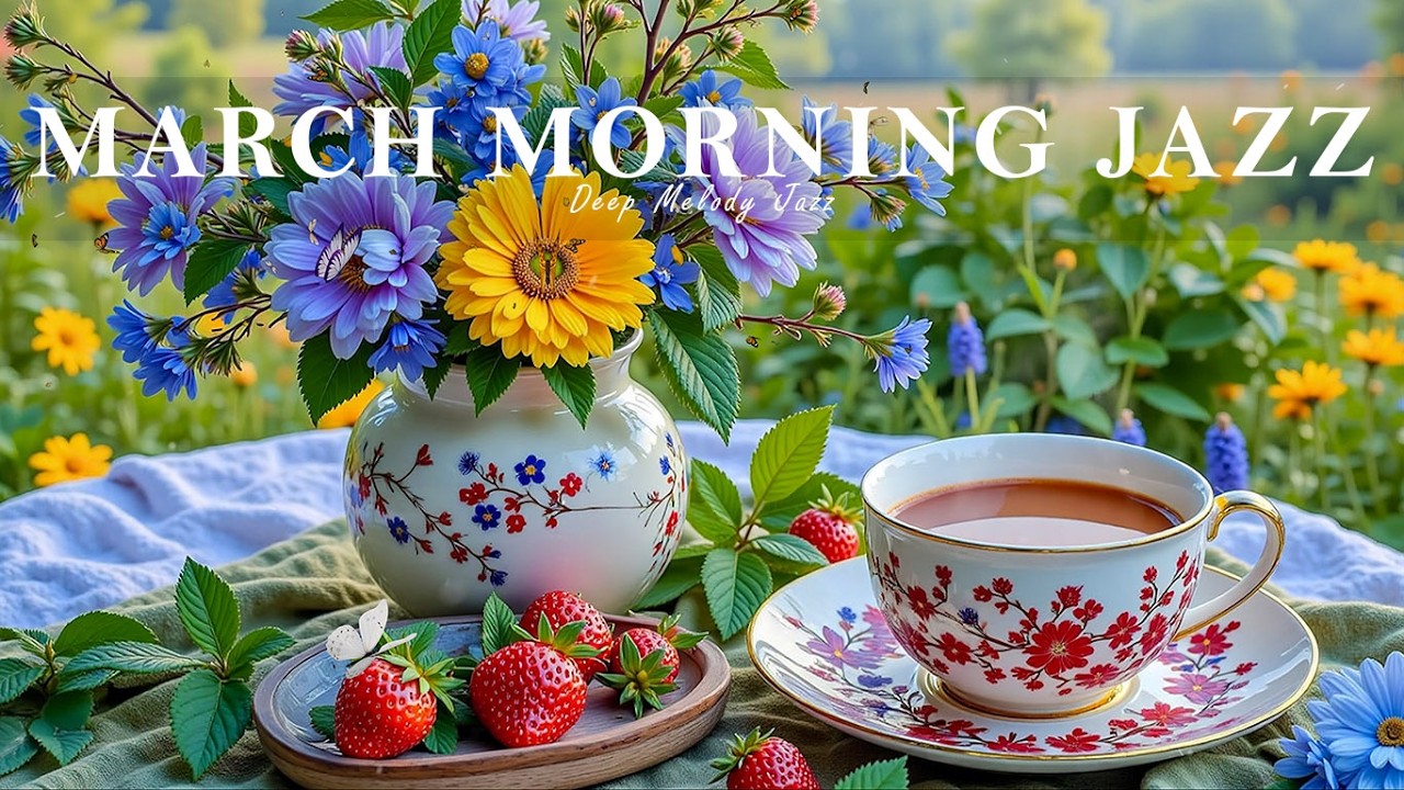 Мартовский весенний утренний кофе-джаз ☕ Мягкое джаз-пианино и босса-нова для работы