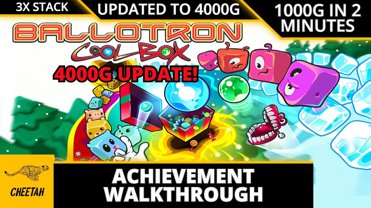 Ballotron Coolbox — ОБНОВЛЕНО ДО 4000G! Прохождение достижения (1000G ЗА 2 МИНУТЫ) 2X STACK