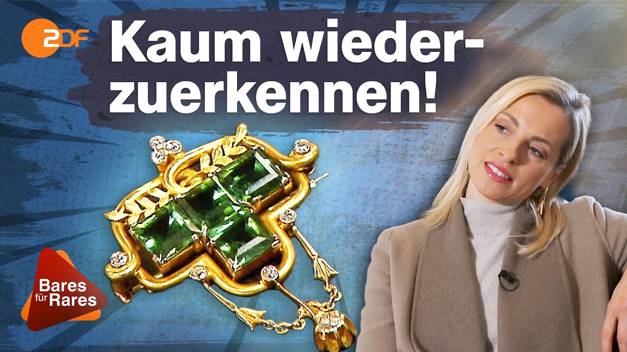 Komplett-Verwandlung: Aus Turmalin-Brosche wird ein neues Schmuckstück | Bares für Rares