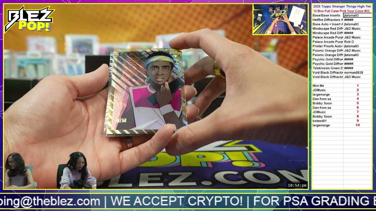 2025 Topps Stranger Things High Tek Полный чехол Выберите свой цвет #03