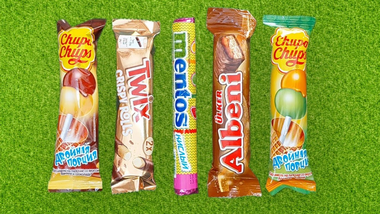 ASMR Most Popular Candys some lots of colorful rainbow lollipop candy / unpacking chocolate eat🍭