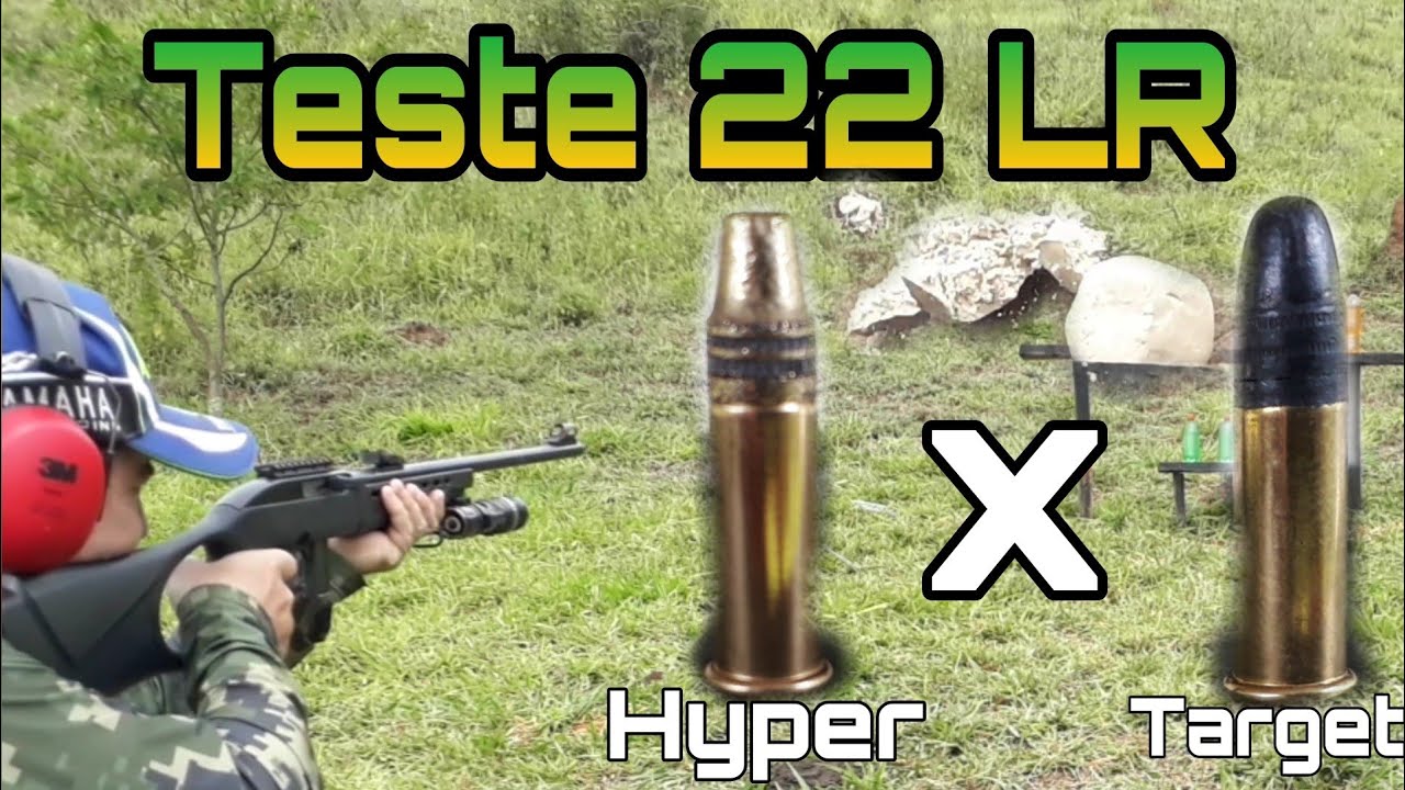 Teste munição 22lr Target x 22lr Hyper. Rifle CBC 7022 way. Standard x Hyper