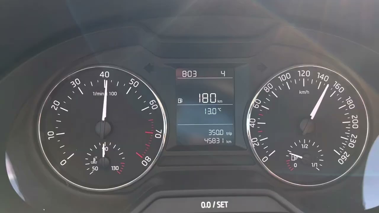 Skoda Octavia 1.2 tsi 86HP 0-170 performans testi