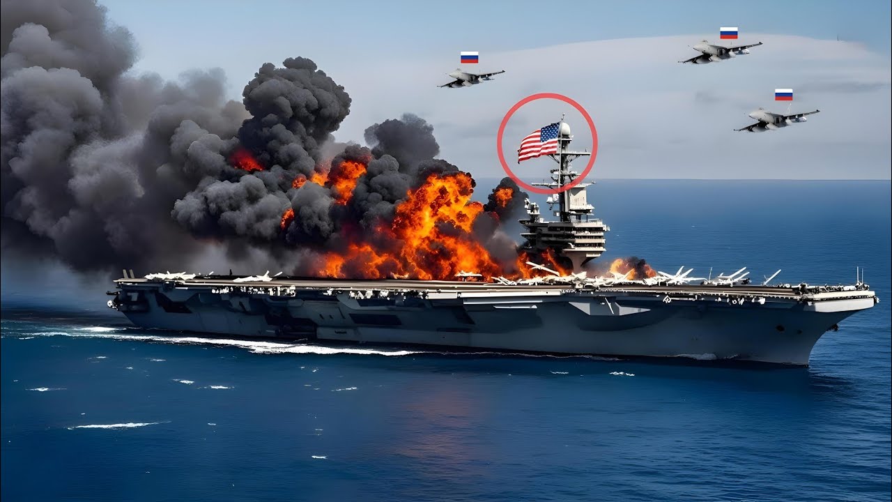 13 минут назад: российский пилот Су-57 уничтожил американский авианосец с 700 танками