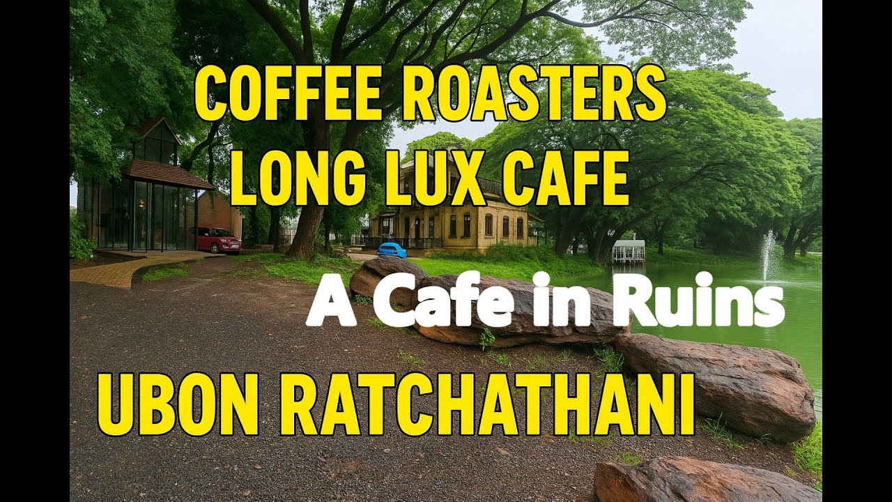 Ubon Ratchathani . Long Lux Coffee Roasters at the derelict Colonial House .A must see location