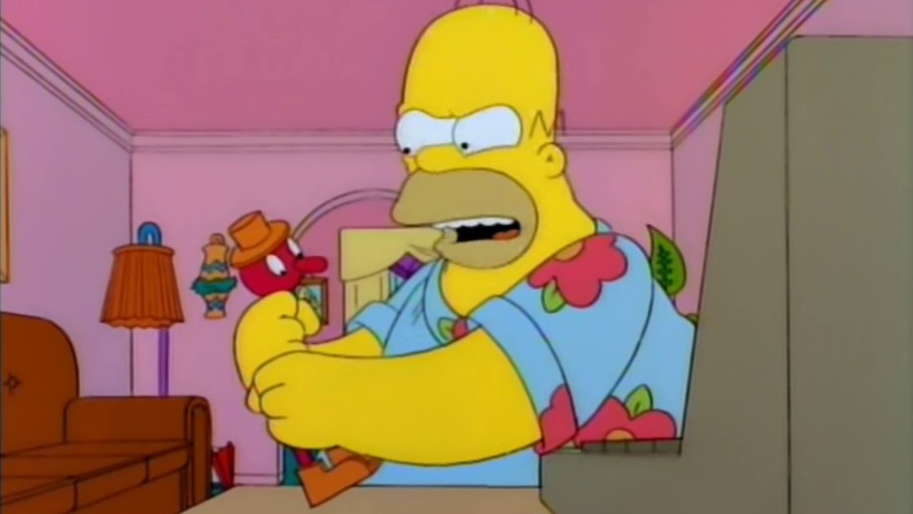 Homer Simpson Fingers Are Too Fat