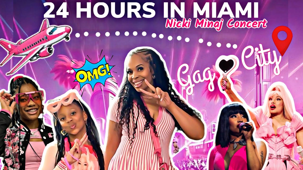 SURPRISE TRIP! 😱 24 HOURS IN MIAMI ✈️ - We went to the Nicki Minaj Concert 🥰 (Gag City)