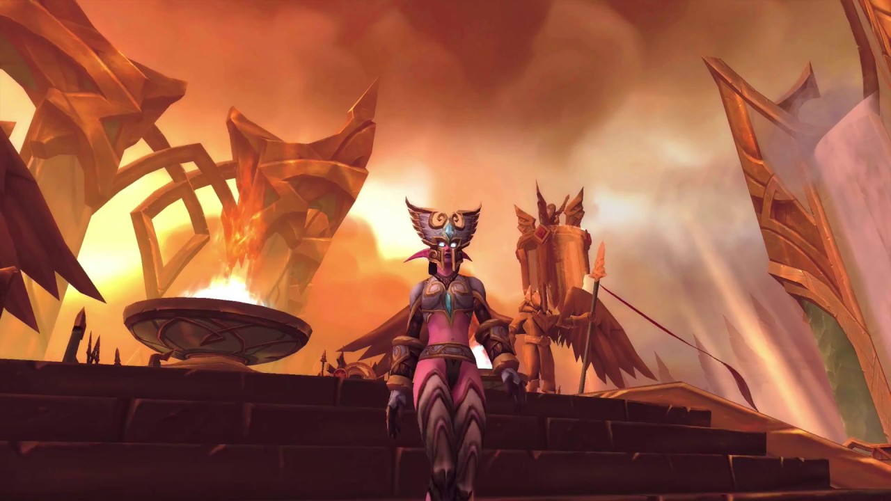 Immersive relaxation Warrior Class Hall walk around - World of Warcraft, Legion