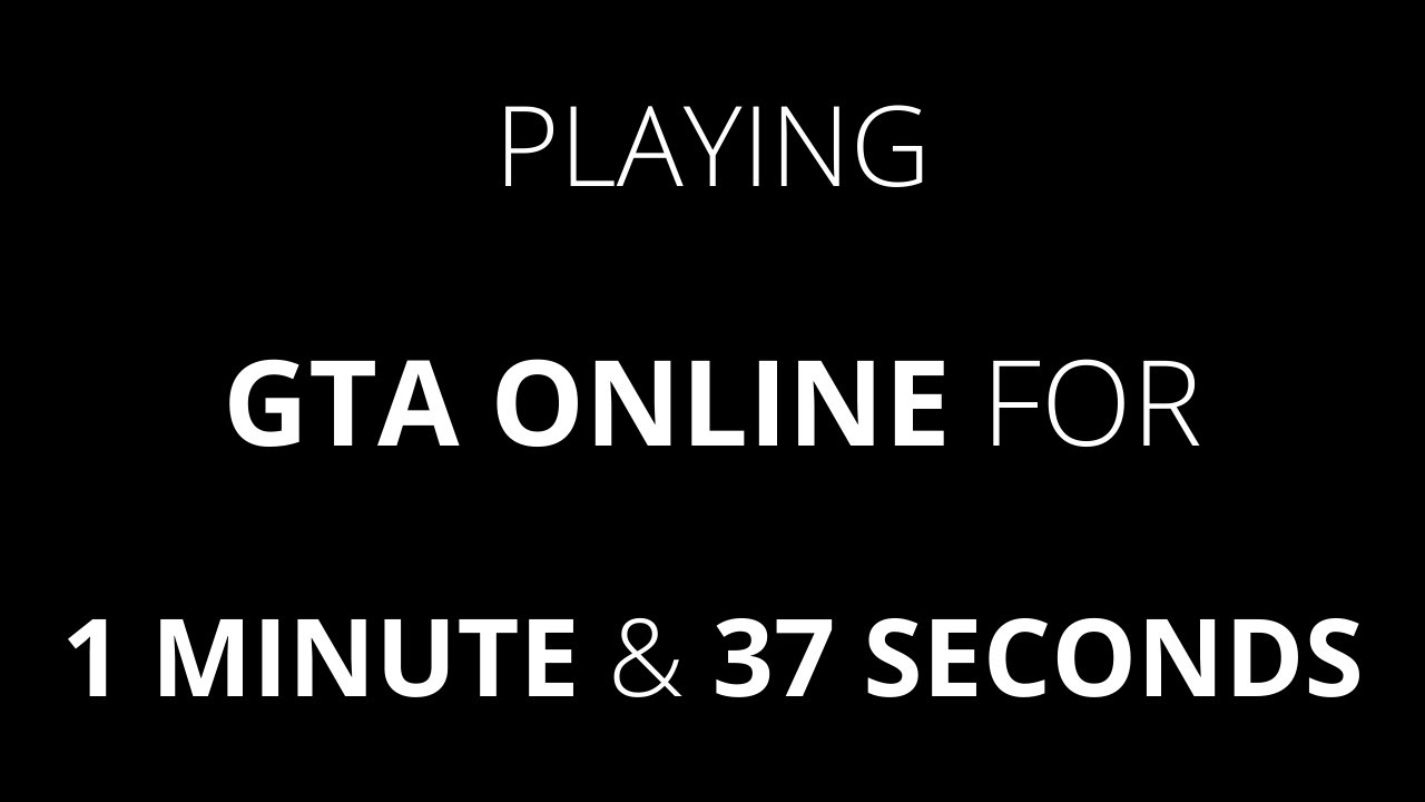 Playing #GTA ONLINE For 1 MINUTE & 37 SECONDS | Denis Lee