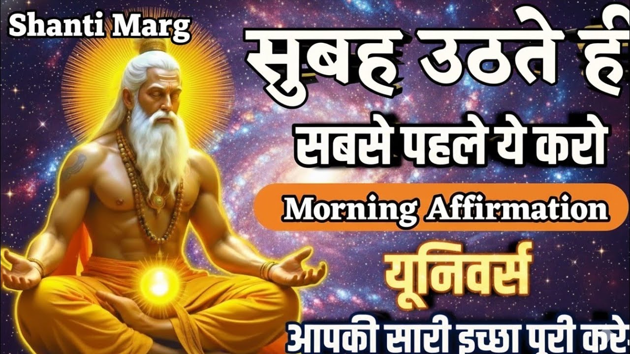 ✅️सुबह उठते ही सबसे पहले ये करो यूनिवर्स आपकी इच्छा पूरी करेगी Law Of Attraction Morning Affirmation