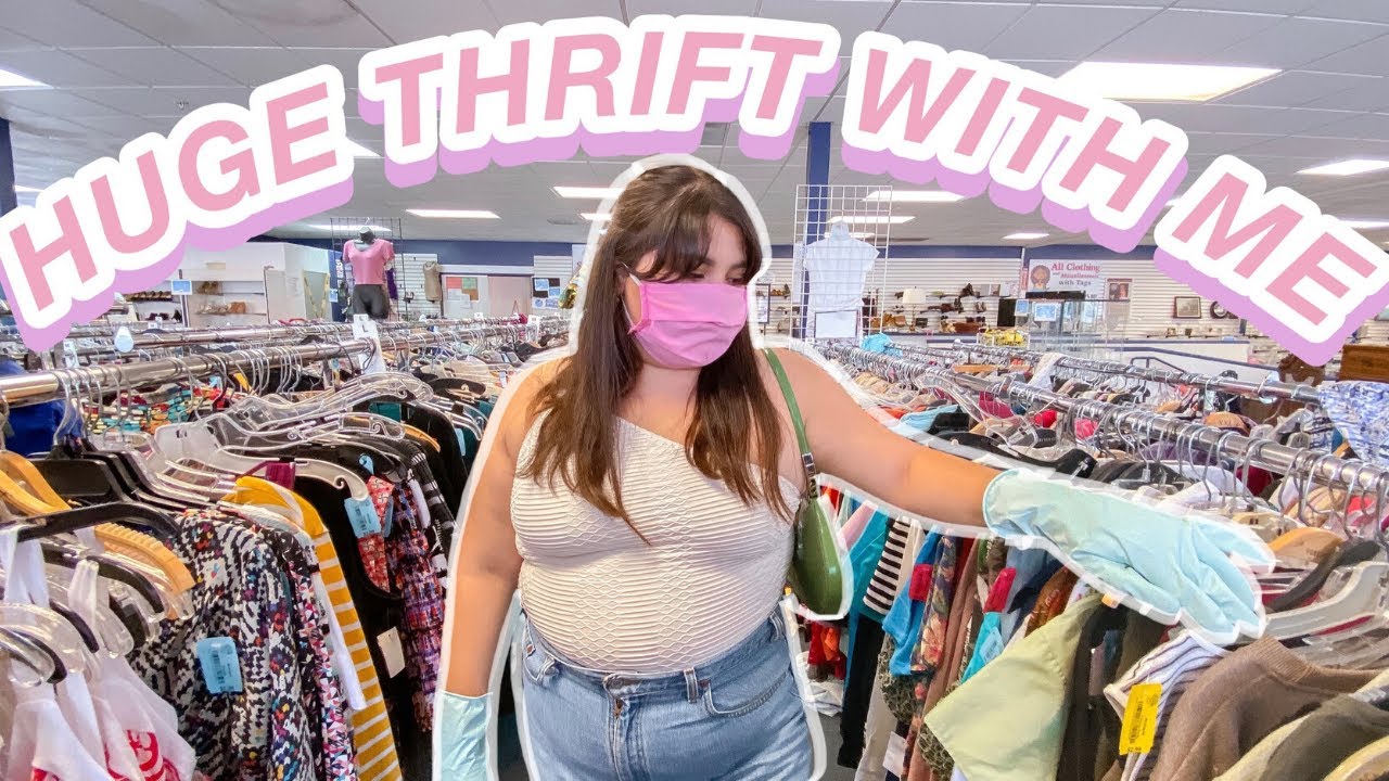 BEST COME THRIFT WITH ME. *A WHOLE DAY of thrifting* + HUGE try on haul