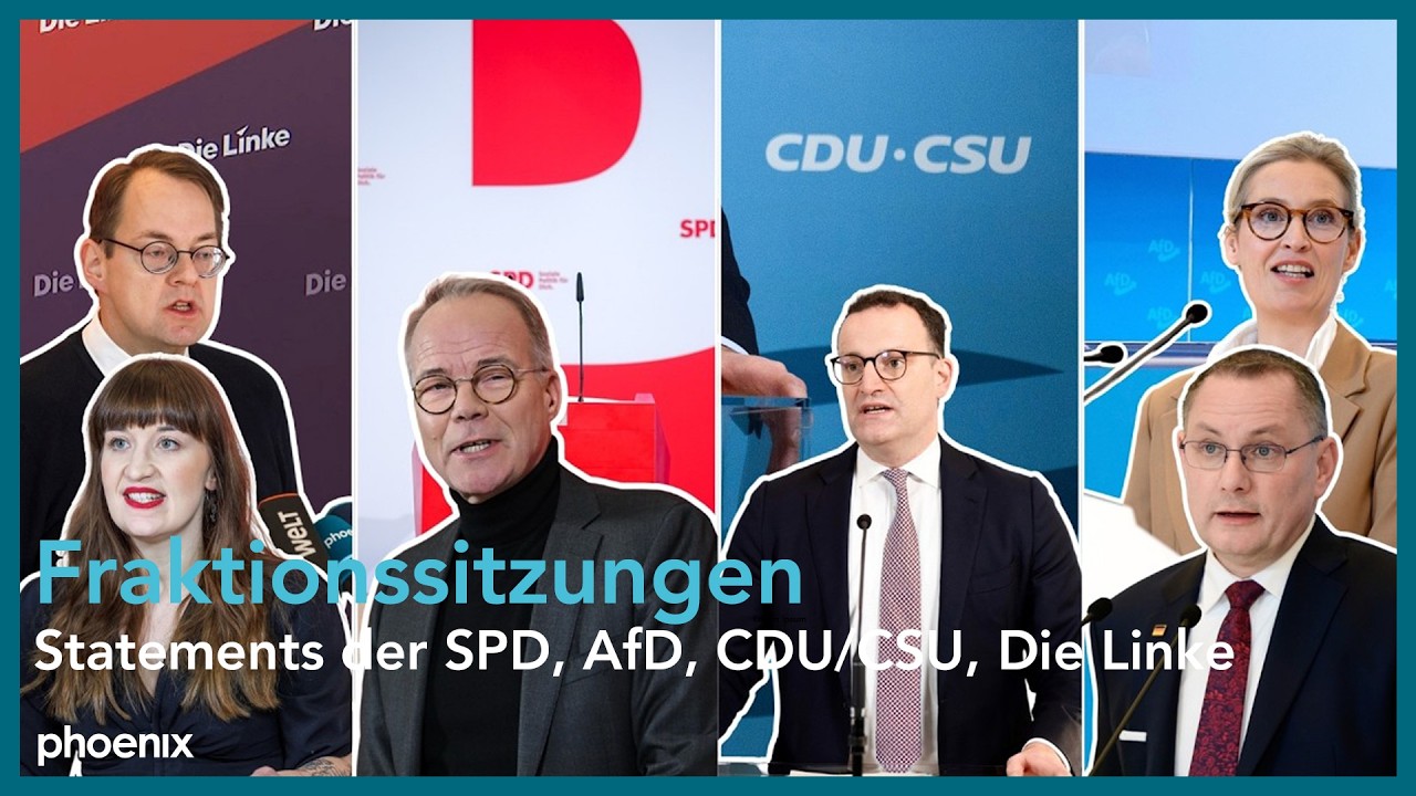 Statements nach Fraktionssitzungen der SPD, AfD, CDU/CSU, Die Linke | 24.02.26