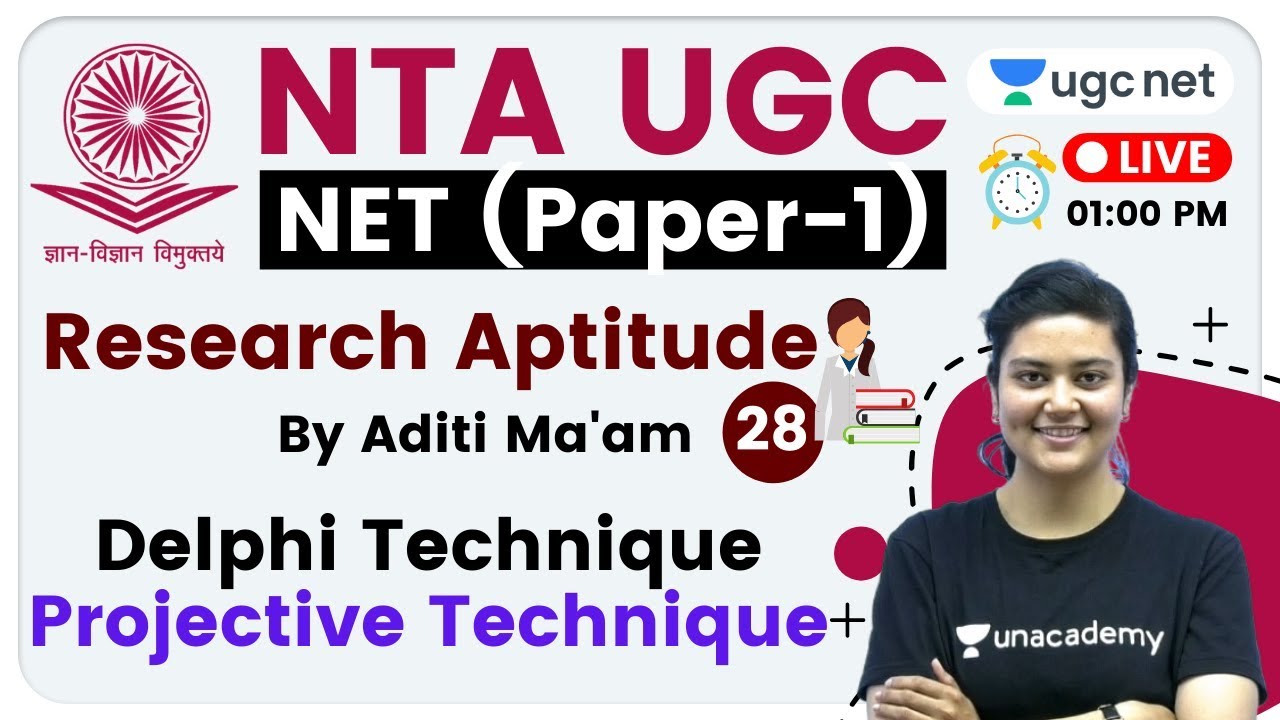 NTA UGC NET 2020 (Paper-1) | Research Aptitude by Aditi Ma'am | Delphi Technique