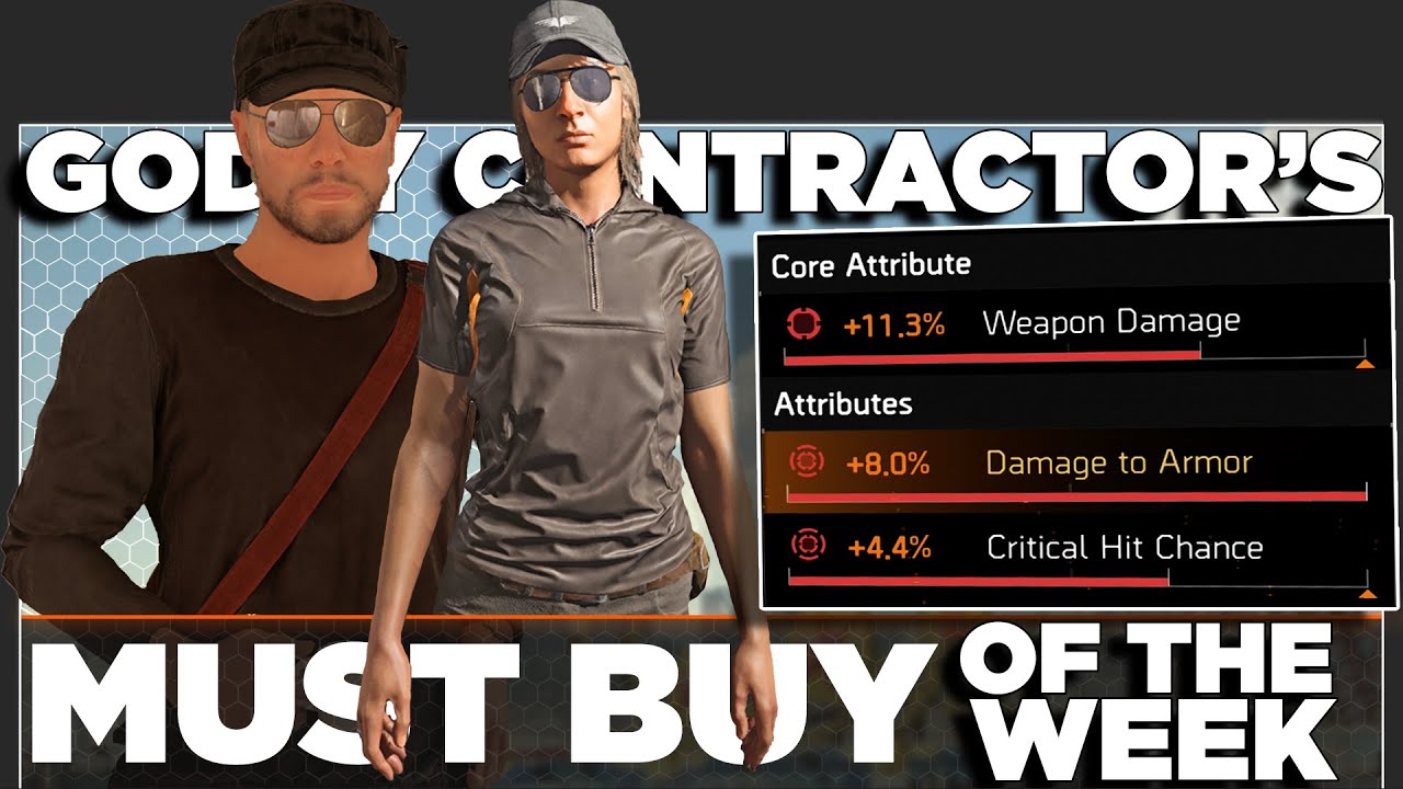 The Division 2 | GODLY Contractor Gloves | Must Buy's of The Week | Cassie + All Vendors | PurePrime