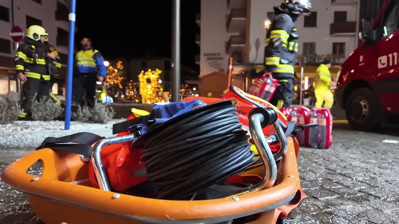 Il video dei soccorsi per l'incendio a Crans Montana diffuso dalla polizia cantonale svizzera