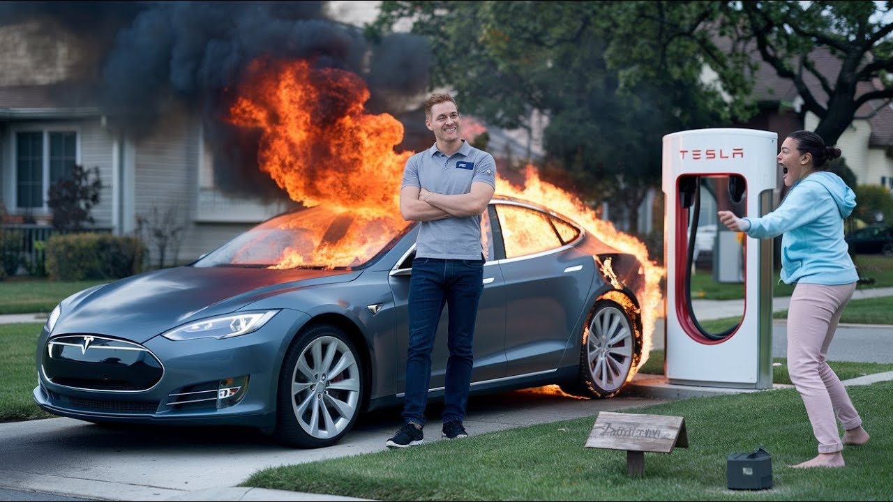 HOA Karen Kept Stealing Power to Charge Her Tesla — So I Installed a Power Surge Fried him ...
