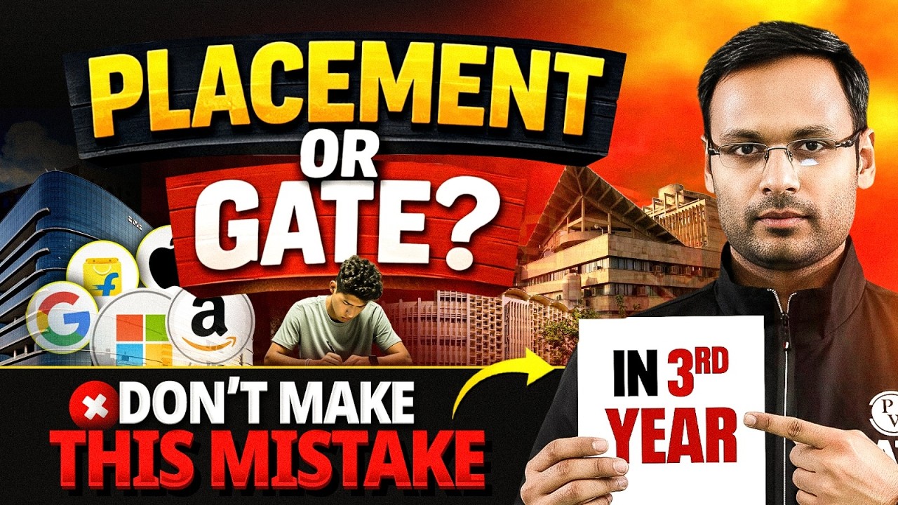 Placement vs GATE in 3rd Year 🔥 What Should Engineering Students Choose?