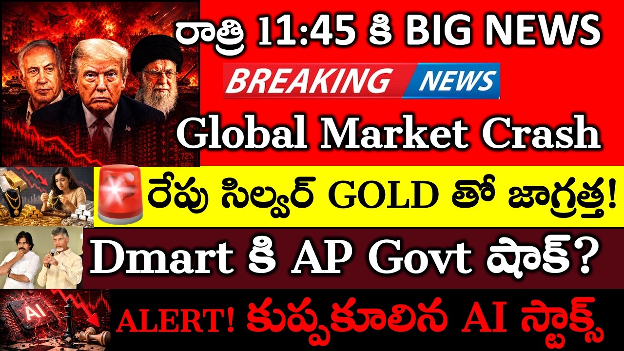 Market Crash in Global stocks Explained, Gold price Big News, HDFC Bank news