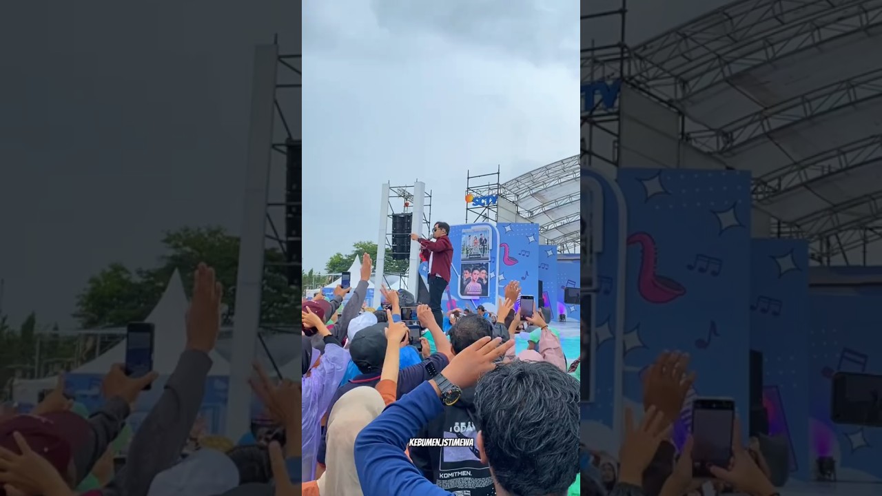 Beginilah kemeriahan penampilan hello Band di acara karaval SCTV kebumen #karnavalsctv #kebumen