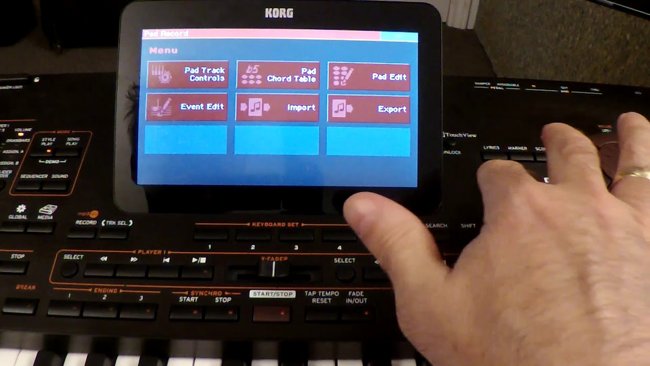 KorgPA4 Pad Kreiranje