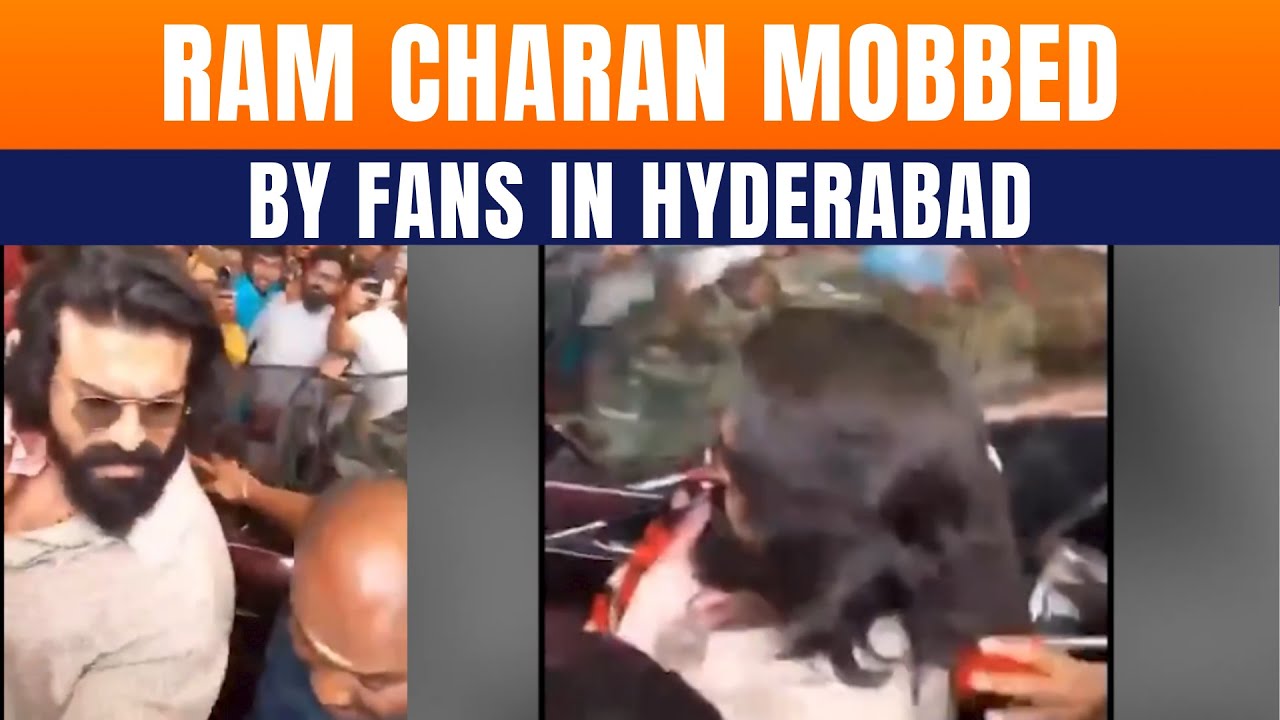 Ram Charan Struggles Through Crowd At Hospital After Twins’ Birth | Fans Go Uncontrolled | News9