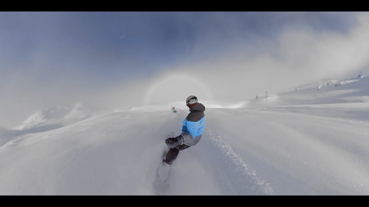 GoPro Fusion Test 360 Snowboarding and Ski - Flaine FR