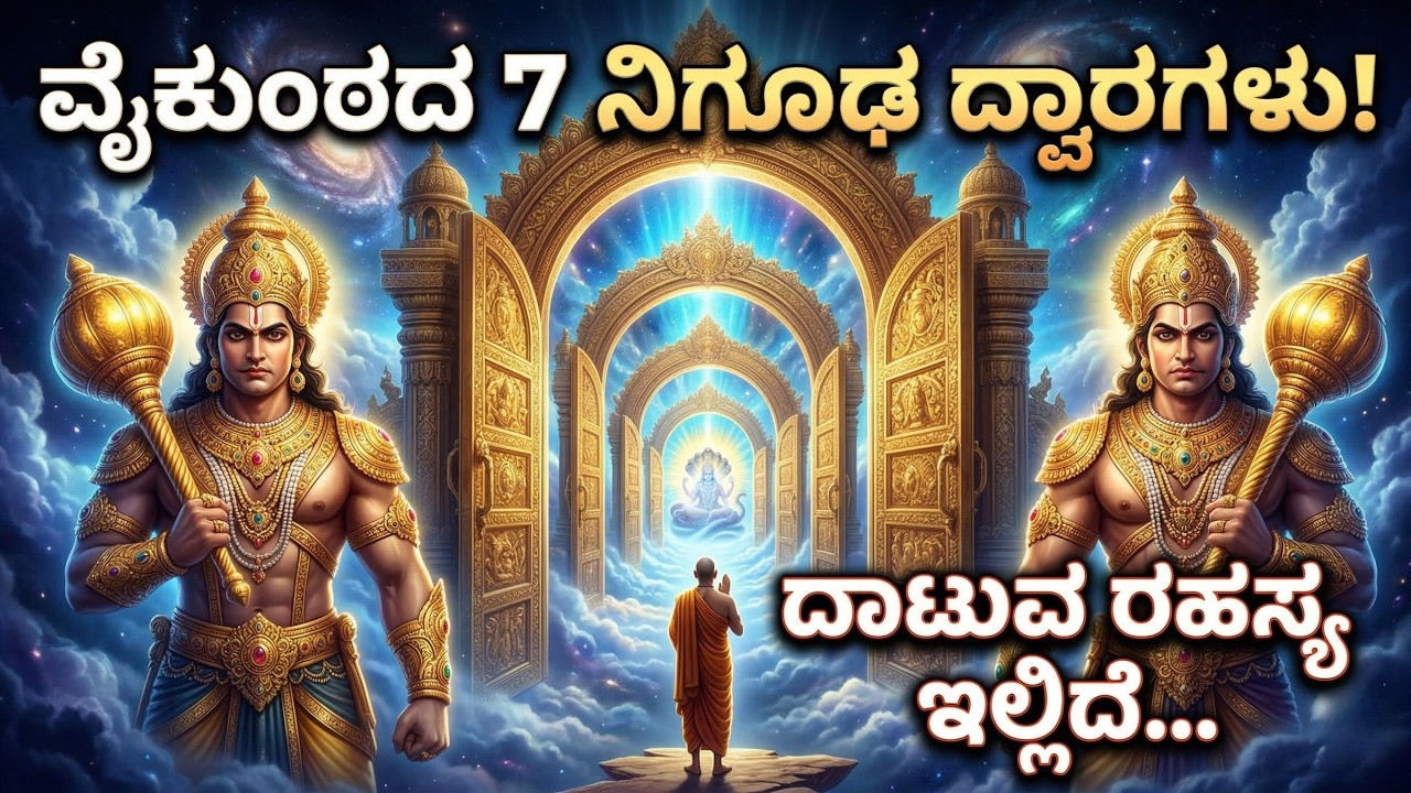 ☀️ ಮುಕ್ತಿ ಸಿಗಬೇಕೆಂದರೆ ಈ 7 ಬಾಗಿಲು ದಾಟಲೇಬೇಕು! ವೈಕುಂಠದ ರಹಸ್ಯ 🙏 | Vaikuntha 7 Gates Secret in Kannada