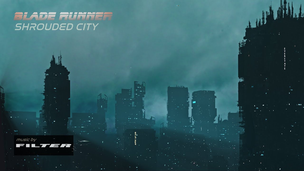 Blade Runner | SHROUDED CITY | DARK AMBIENCE for Work, Study and Relaxation - 8 Hours