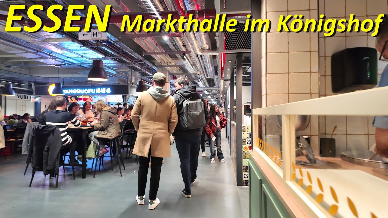 Stadt Essen walkingtour 4K |  Zur Makthalle im Königshof Herbst 2025