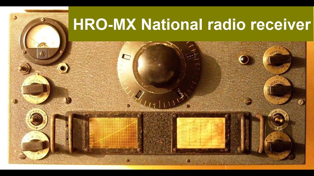 RADIO RECEIVER HRO-MX NATIONAL PRODUCED SINCE 1942 AMERICAN NATIONAL COMPANY USA