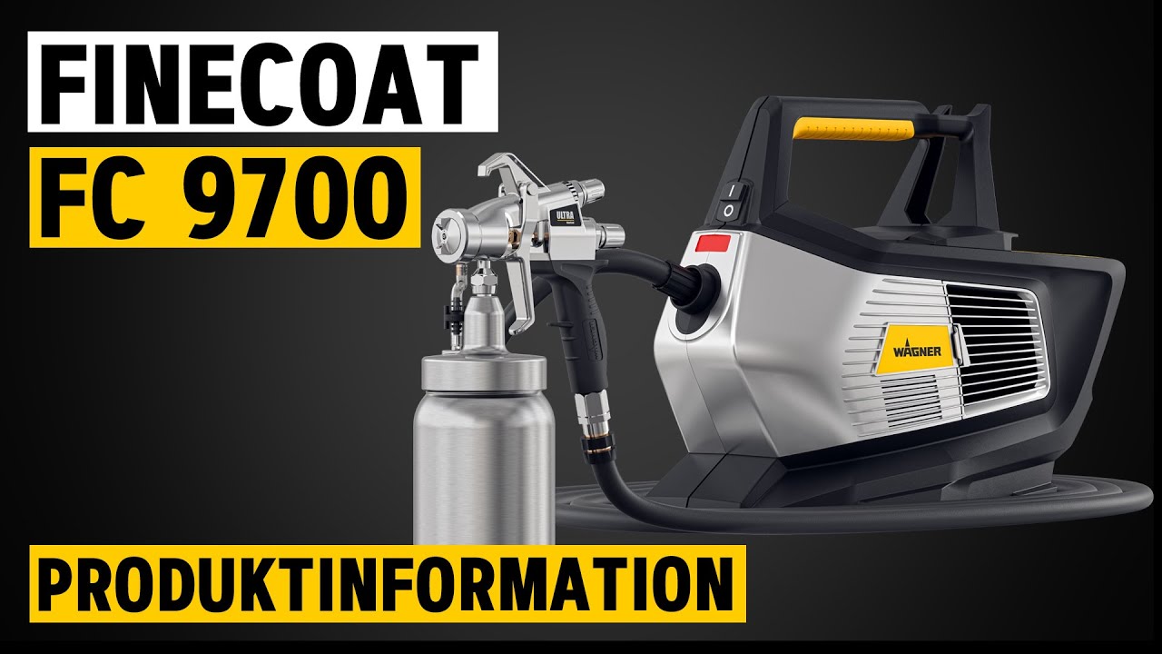 FineCoat FC 9700 - Inbetriebnahme, Anwendung, Reinigung & Wartung | WAGNER