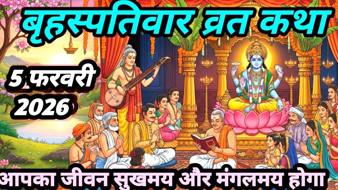 बृहस्पतिवार व्रत कथा | Guruvar Vrat  Katha | Brihaspativar Vrat Katha | #Brihaspatidev vrat katha 