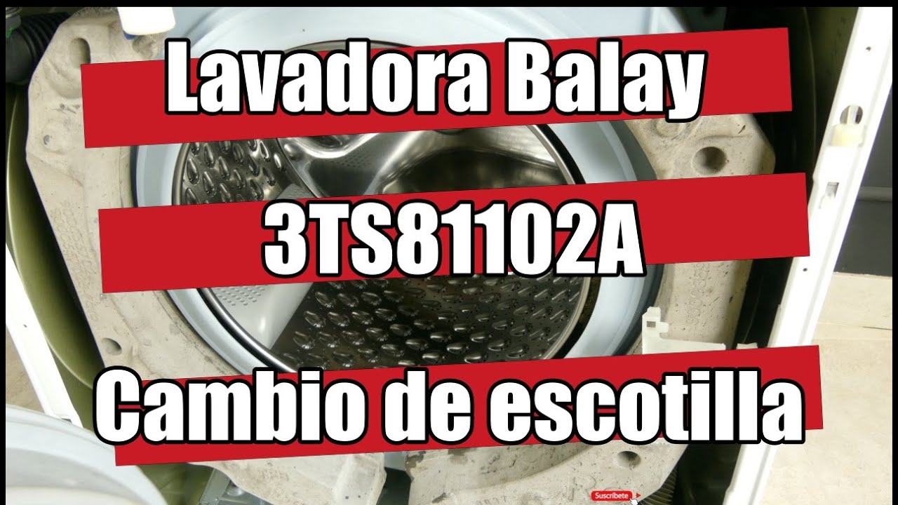 👍 Como cambiar la goma escotilla de tu lavadora Balay.