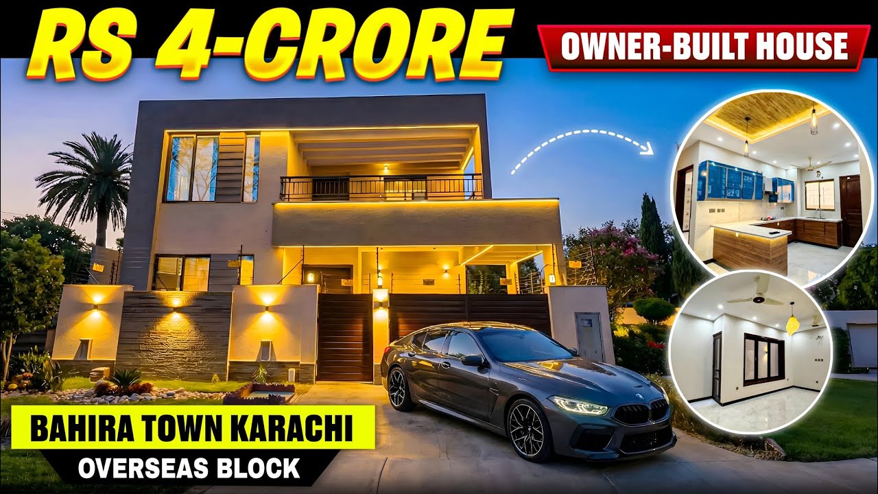 Touring One Of Bahria Town Karachi’s 𝗟𝗢𝗪 𝗣𝗥𝗜𝗖𝗘!  🏡272-Sq Yards Owner-Built House in Overseas Block