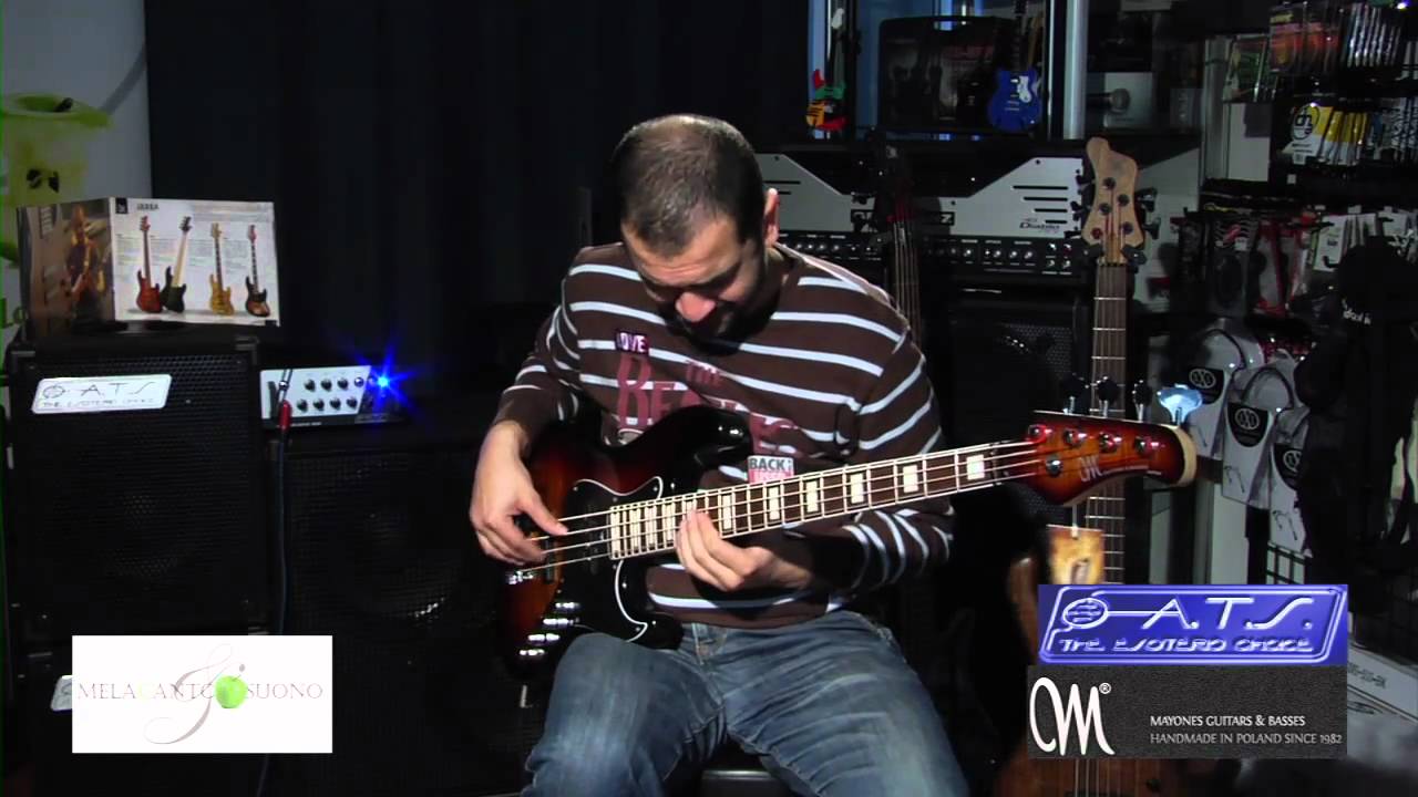 www.melacantomelasuono.it Mayones Jabba 4 sunburst, preamp gregory, ATS LBA-5.