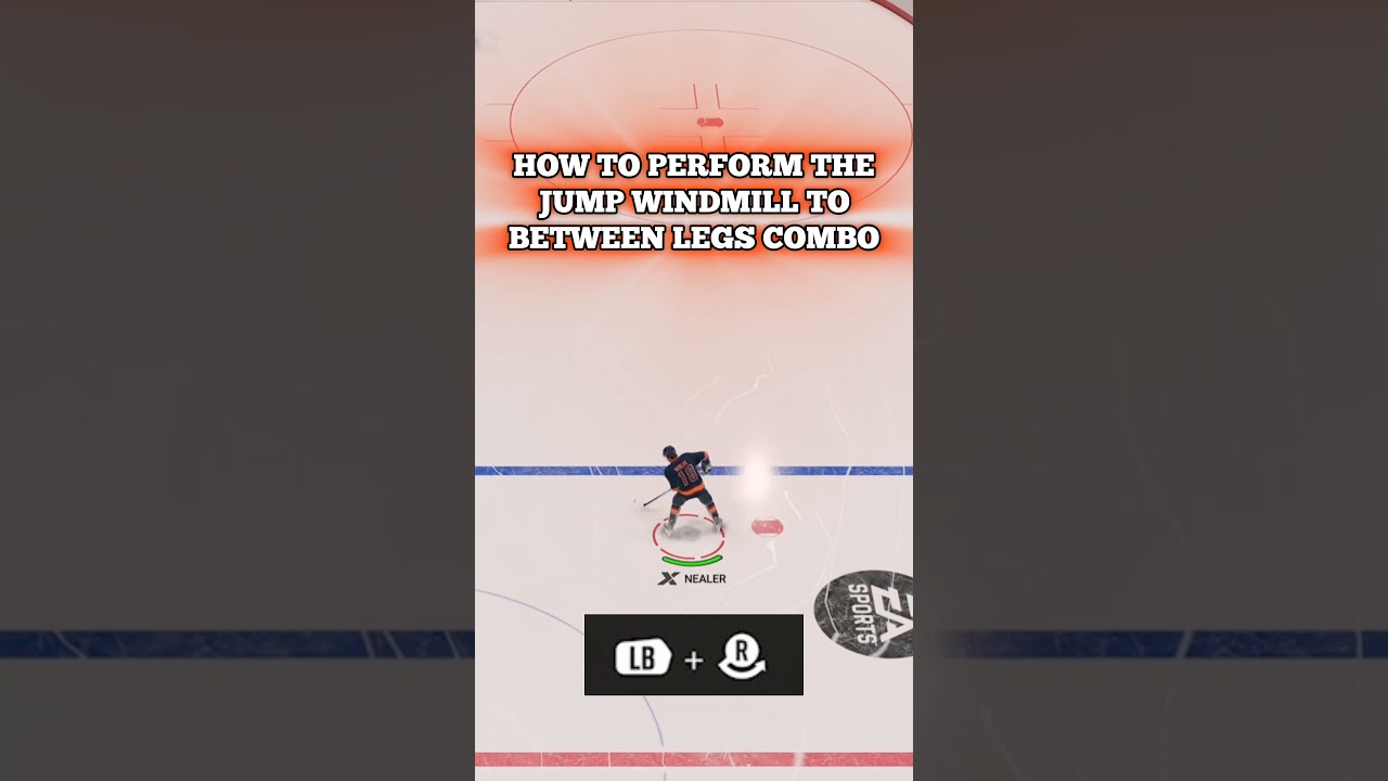 NHL 26 HOW TO DO THE WINDMILL JUMP TO BETWEEN LEGS COMBO DEKE 