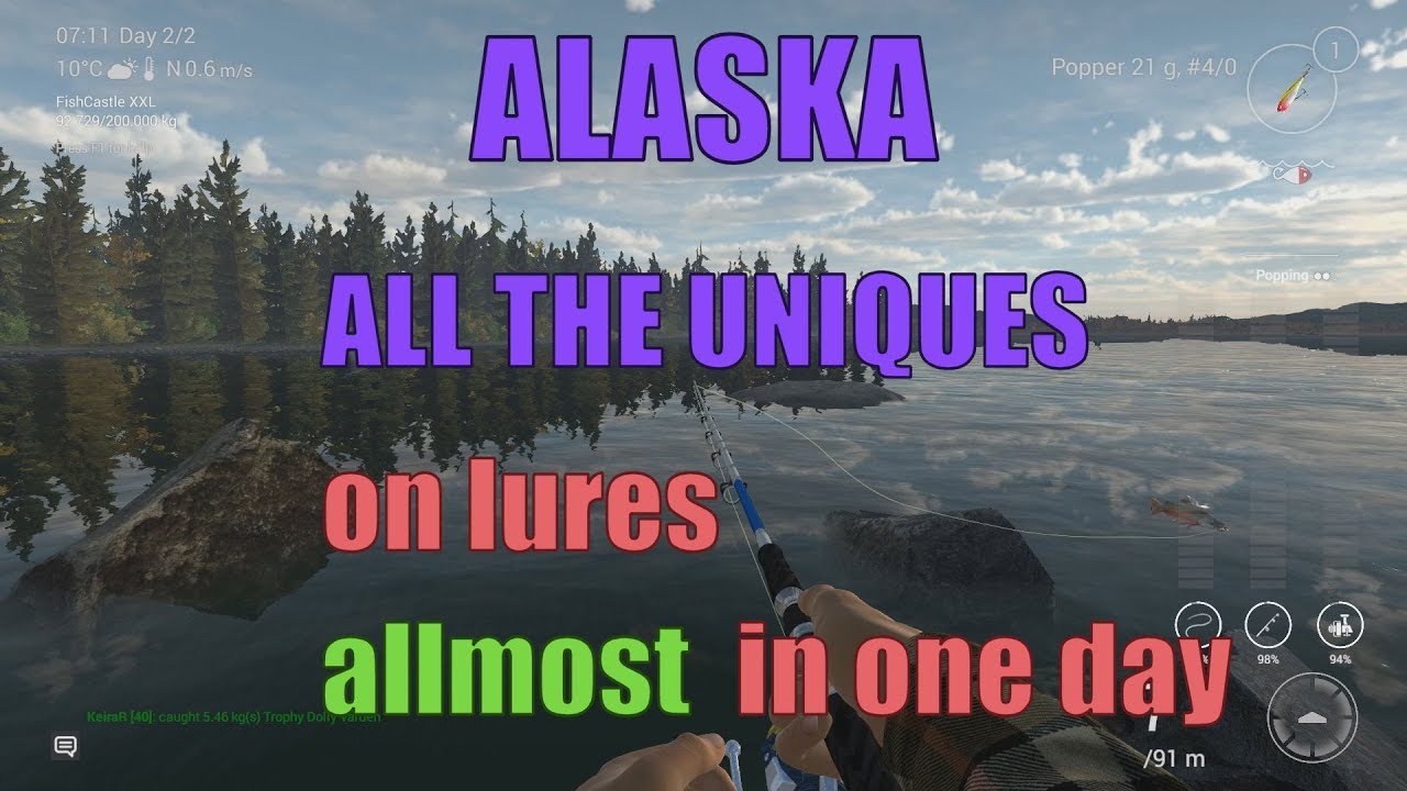 Fishing Planet - Alaska - All the Uniques on lures, most of them in one day.
