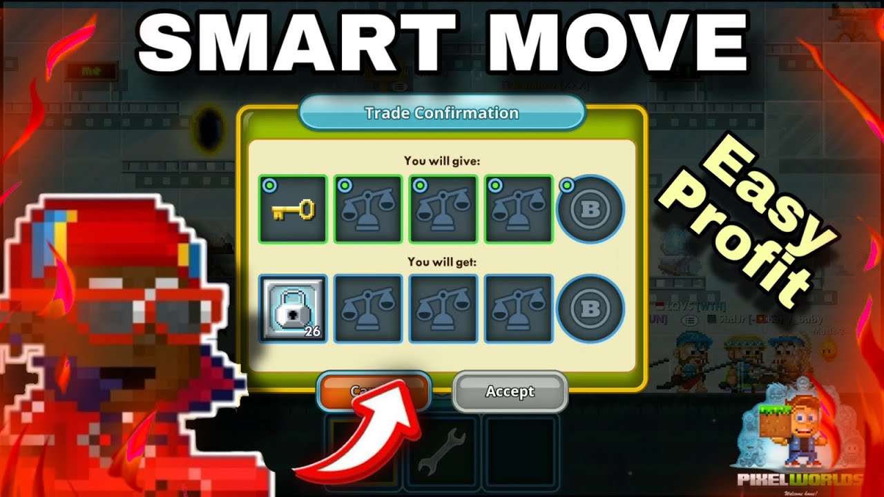 EASY PROFIT FROM SMALL LOCK - Pixel Worlds