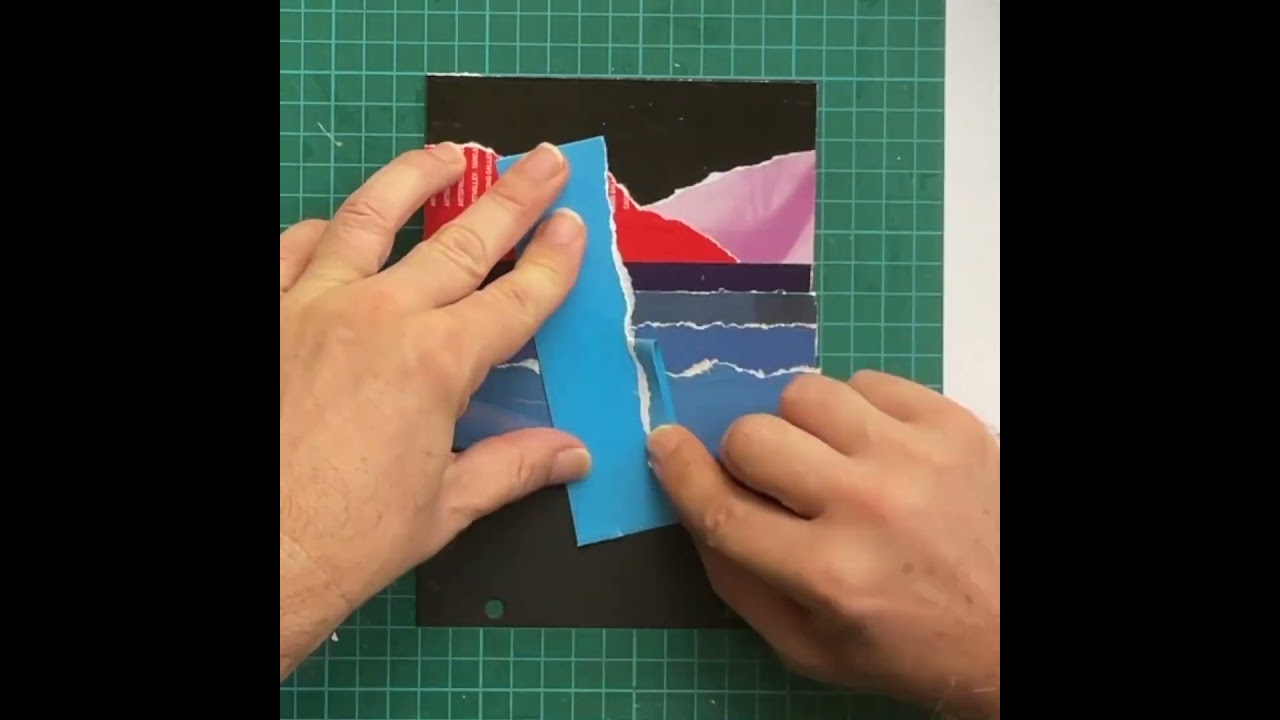 Collage: Torn Paper Seascape SHORT